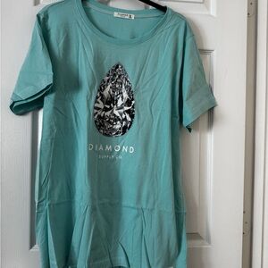 Diamond Supply Co. Women's Teal Top
